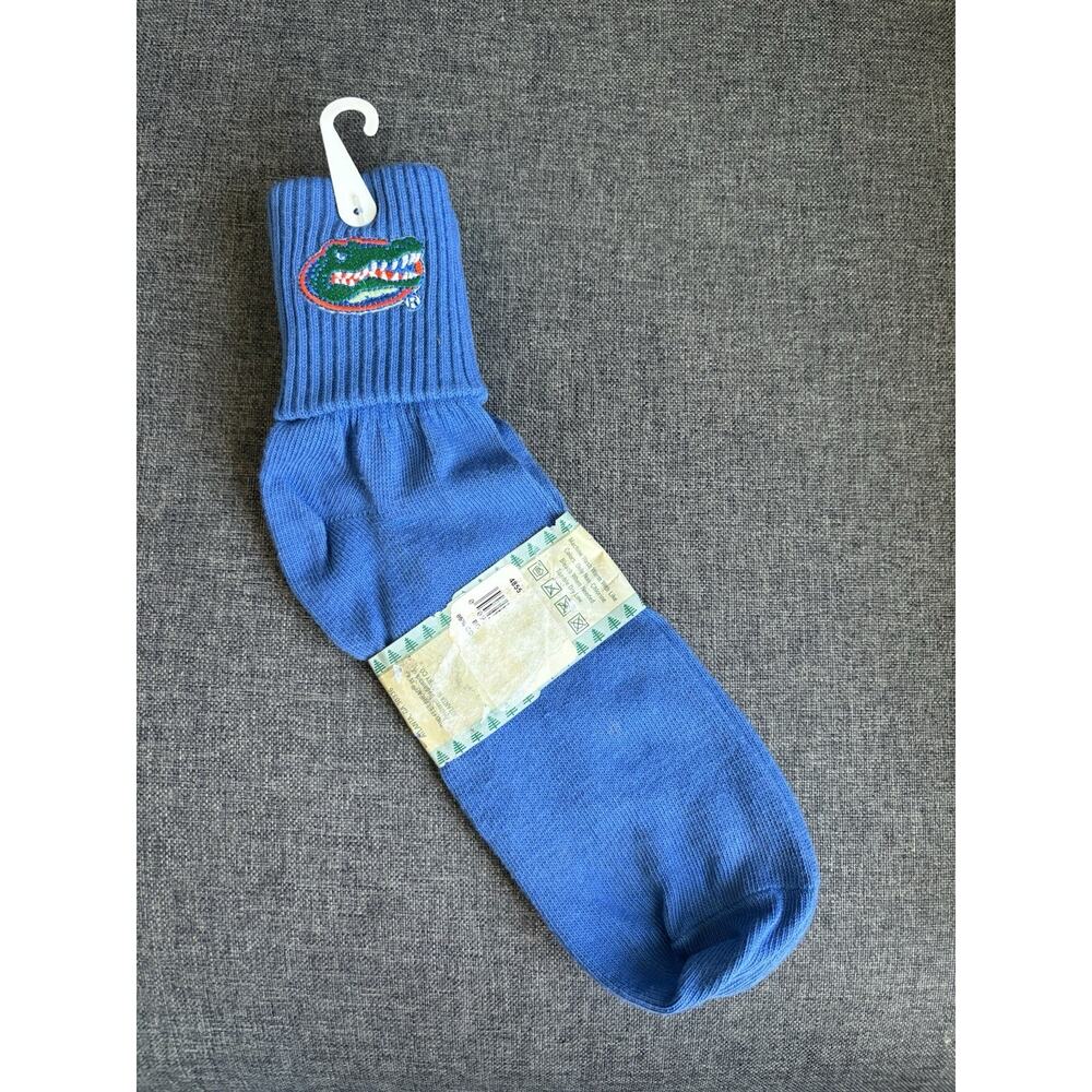 NEW‎ Florida Gators NCAA Quarter Socks Crew Two Feet Ahead Blue Size 4-9 NWT